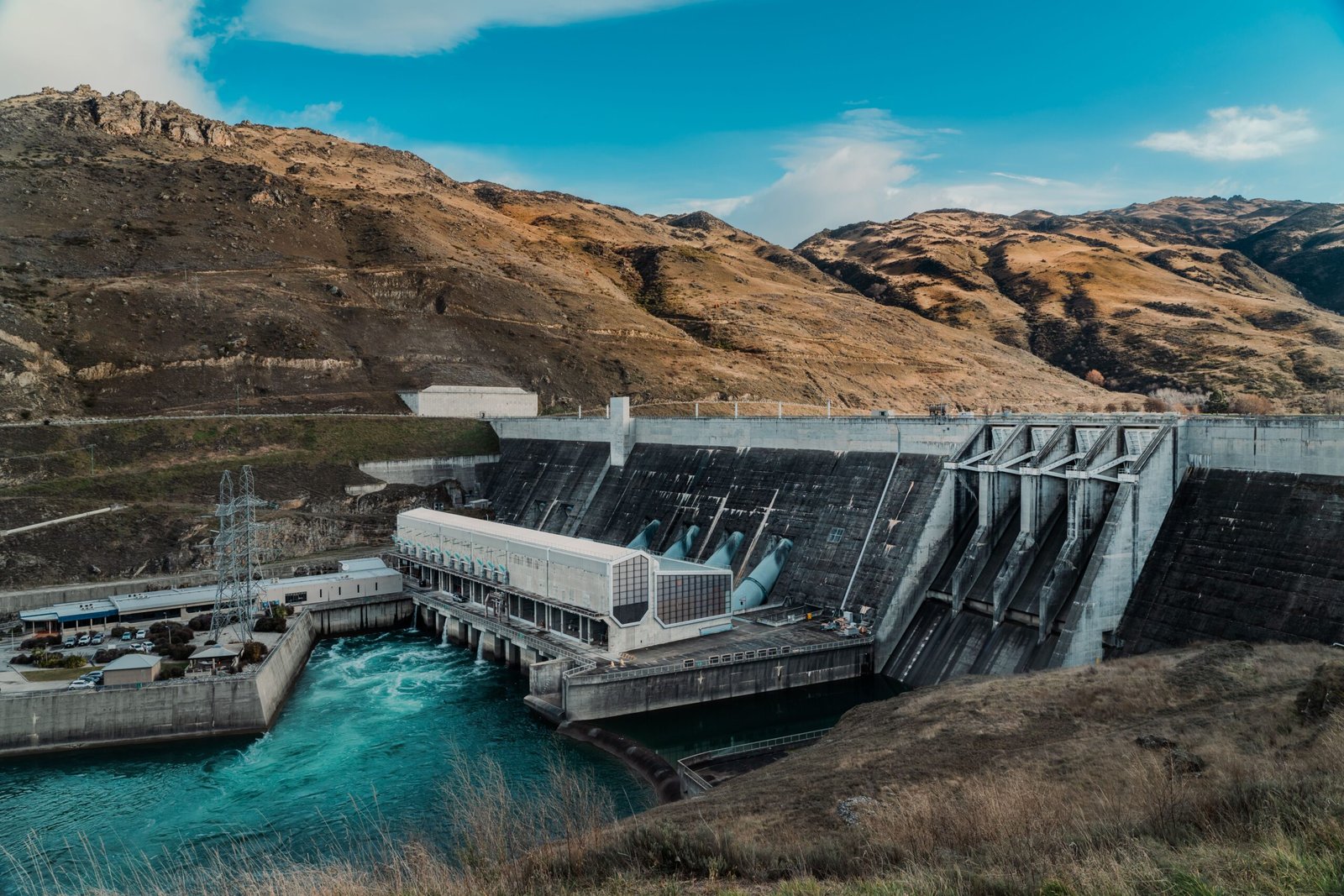 Hydroelectric dam with large water reservoir representing WAPDA jobs in Pakistan