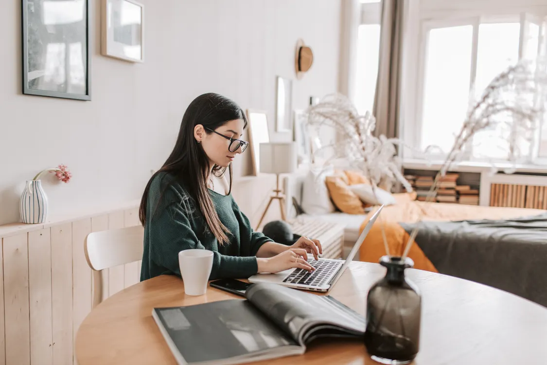 Freelancer earning online from home in Pakistan on a laptop